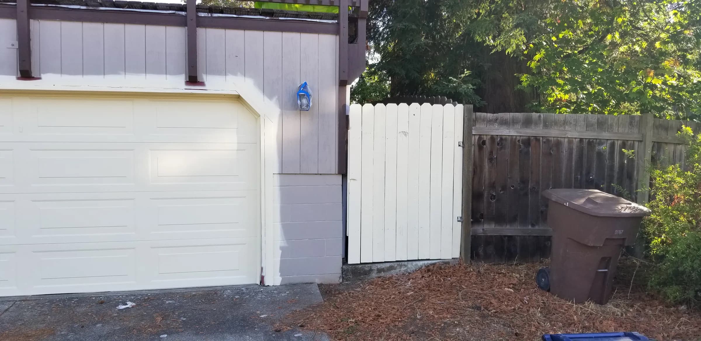 Paint: The detached garage, included in the repaint