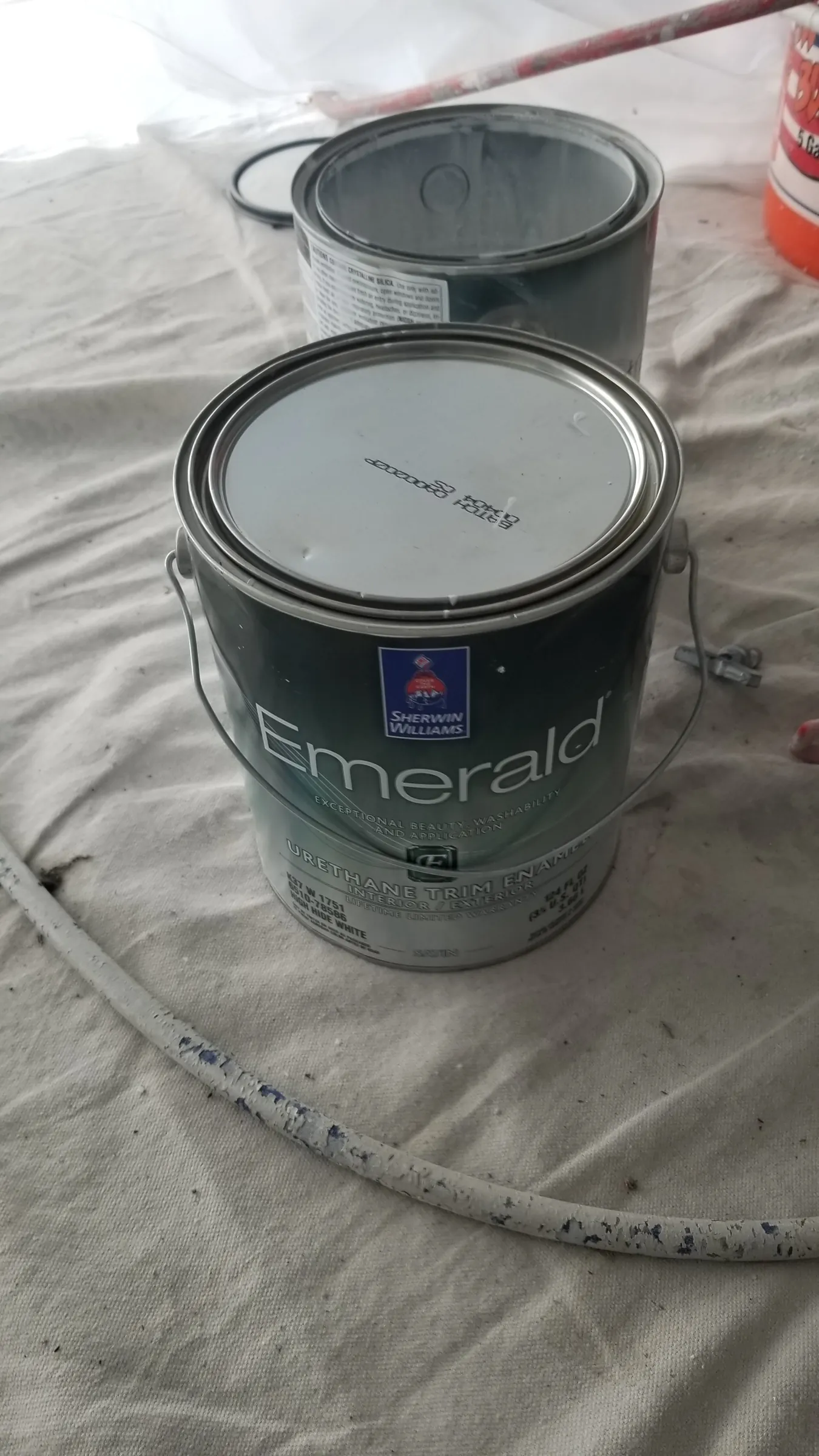 Paint: Sherwin-Williams Emerald — the finish that went on