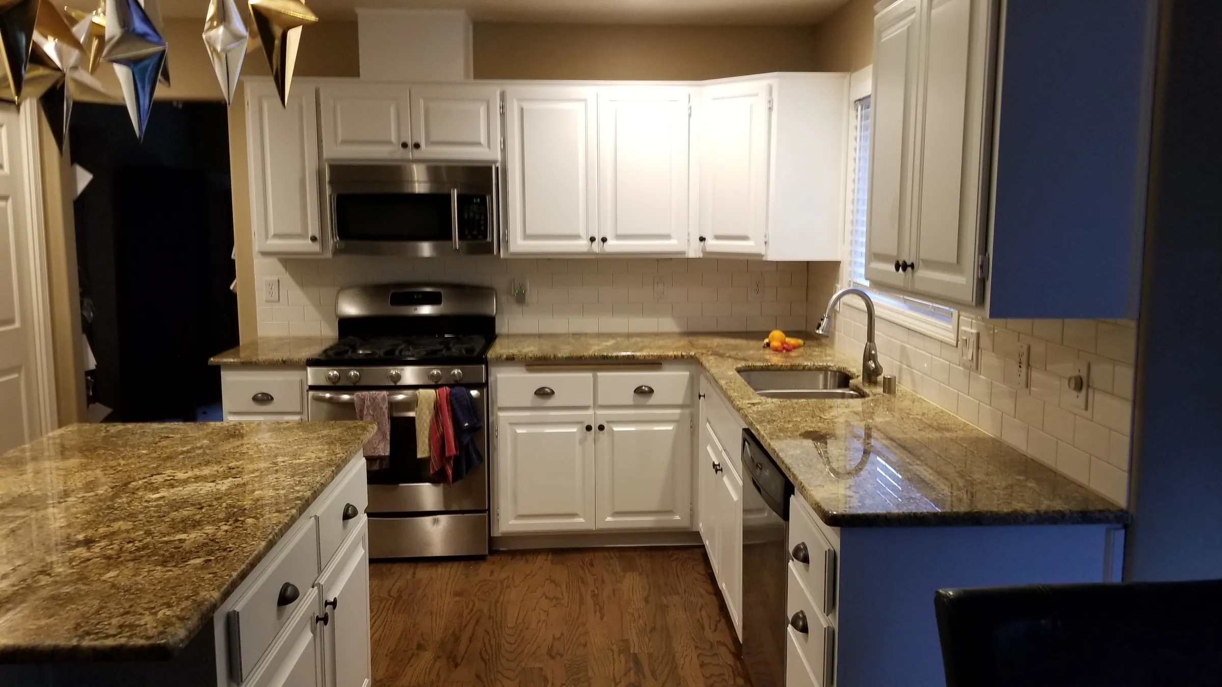 Done: Finished kitchen — oak to white