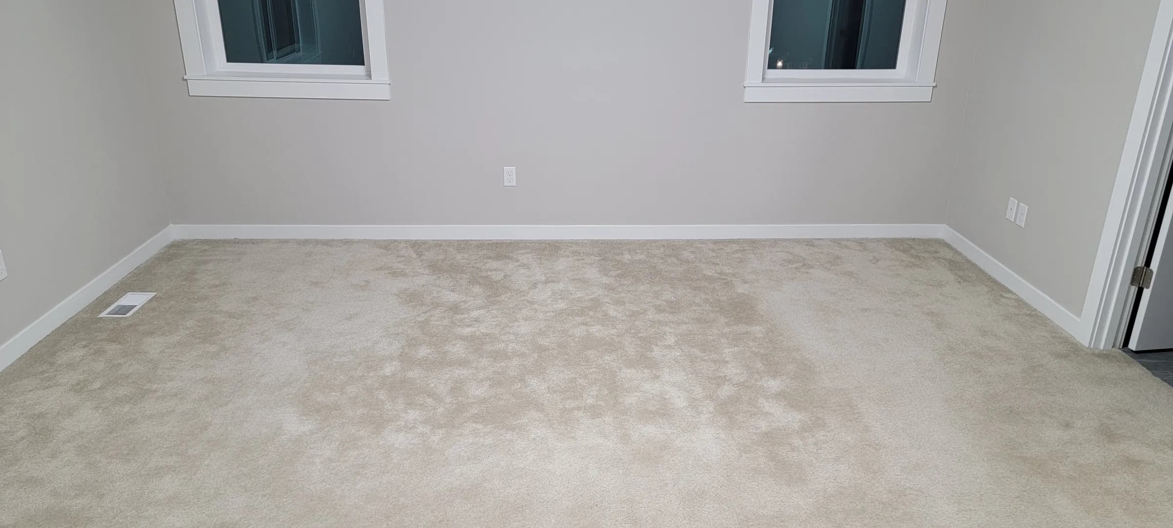 Done: The room finished, carpet back in place