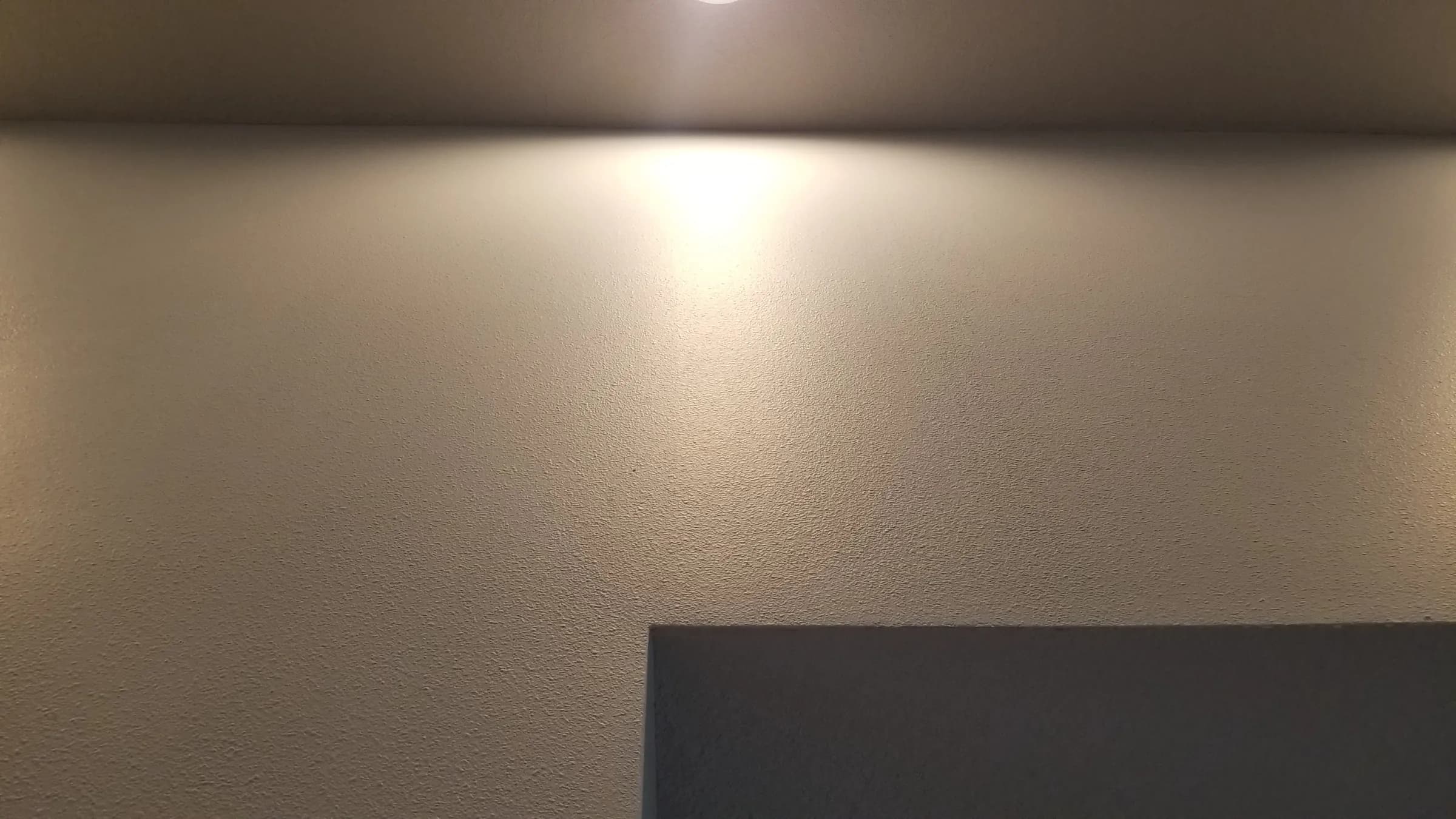 Done: Finished wall and ceiling line.