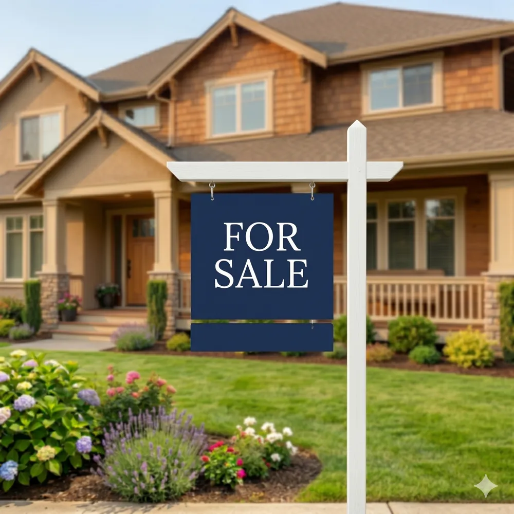 Realtor presenting a move-in-ready home to buyers