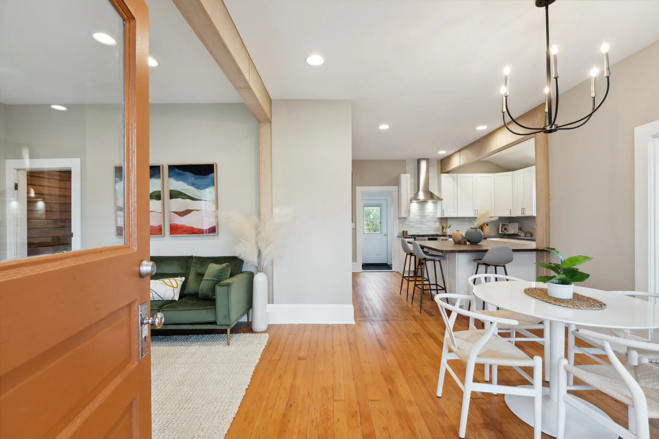 Finished open-concept remodel for a homeowner