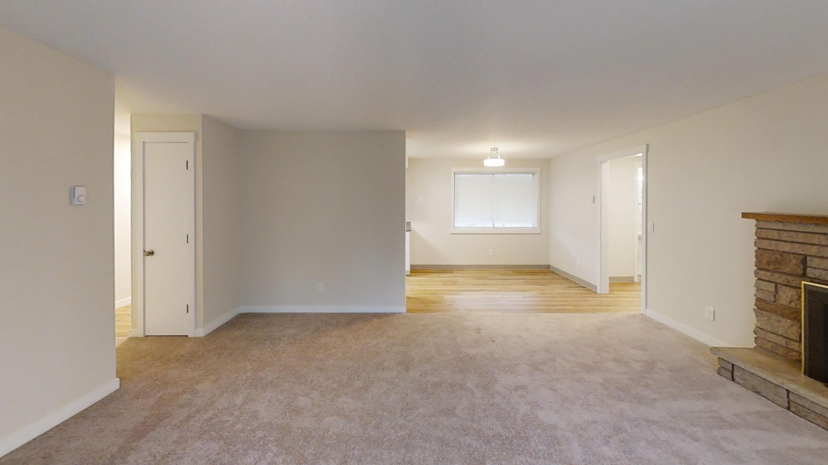 Freshly painted, move-in-ready living room